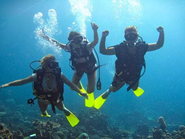 Enjoy 3 Fun Dives in Kota Kinabalu | Certified Divers - A calm hour on the catamaran