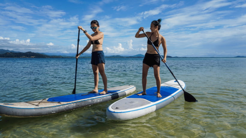Kota Kinabalu : Snorkeling at Ara Dinawan Private Island - The first speedboat ride and island arrival