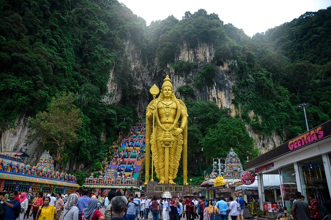 Kuala Lumpur Private Tour to Batu Caves Hotsprings And Waterfalls - Batu Caves and the 272-step climb