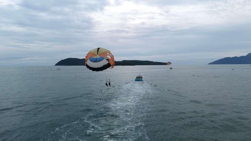 Langkawi: Jet Ski and Parasailing Tour - Beras Basah Island, a private beach, and the eagle feeding spot