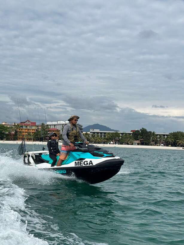 Langkawi: Jet Ski Fishing Tour with Guide - Riding out through the Andaman Sea