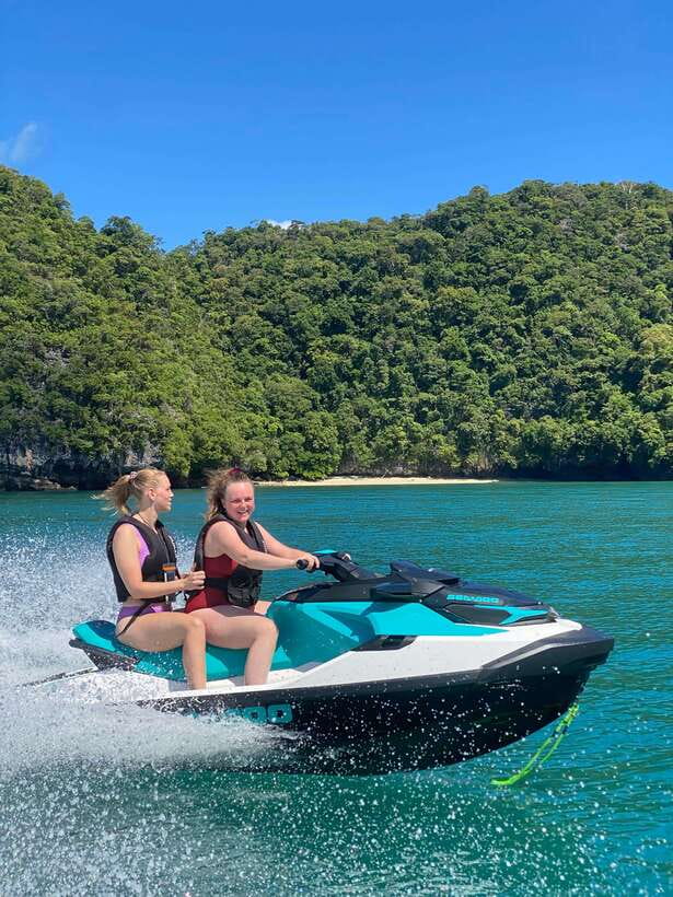 Langkawi Jet Ski Tour Bronze 2-Hours, Red Ray Watersports - Beras Basah Island is the swimming stop