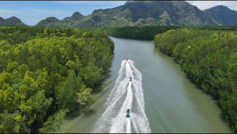 Langkawi: Mangrove Jet Ski Tour with Drone Video - The mangrove river and the pace of the tour