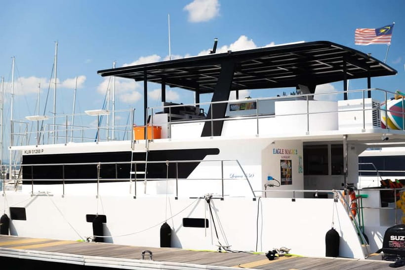 Langkawi: Premium Sunset Cruise by Golden Eagle Cruise - Boarding the Eagle Magic catamaran