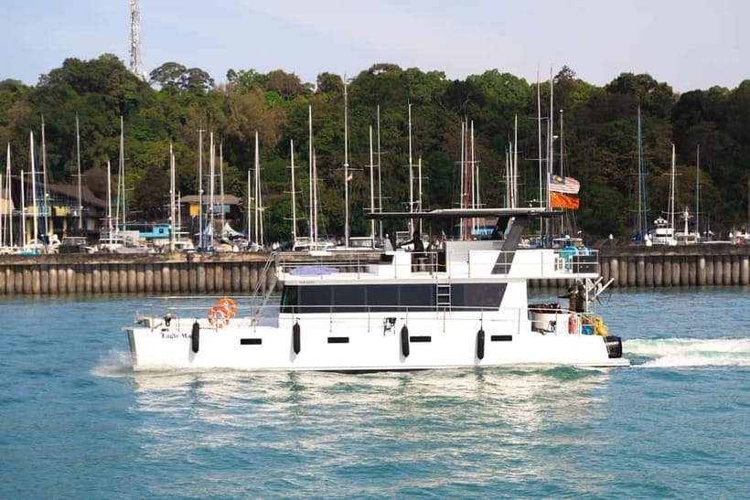 Langkawi: Premium Sunset Cruise by Golden Eagle Cruise - The Jacuzzi net above the sea