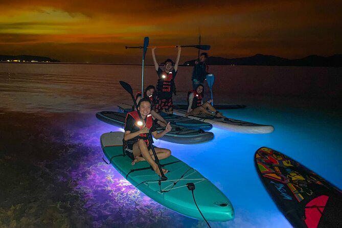Night Glow Stand Up Paddle Experience in Kota Kinabalu - Entering the sea at 6:00pm