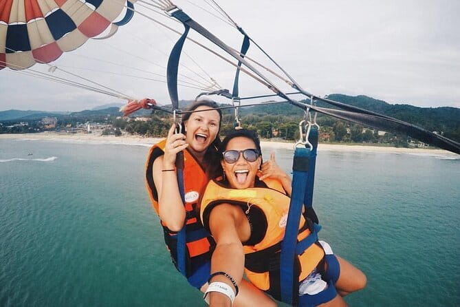 Parasailing in Langkawi - Taking off from Tengah Beach