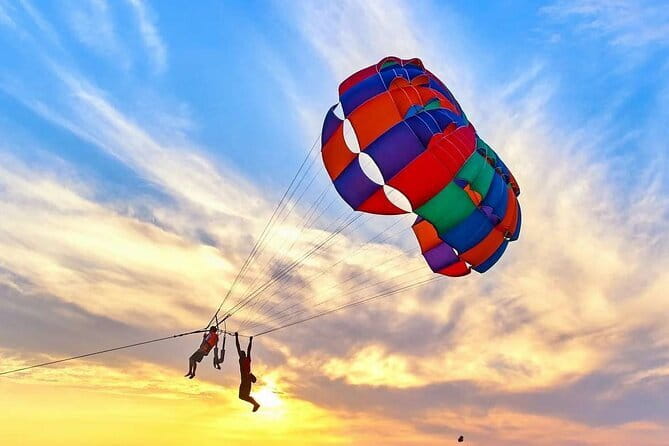 Parasailing in Langkawi - Rising above the Langkawi shoreline