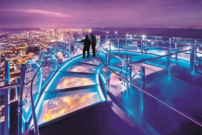 Penang Rainbow Skywalk at The Top Komtar Observation Deck Tickets - The 820-foot ride to the observation levels