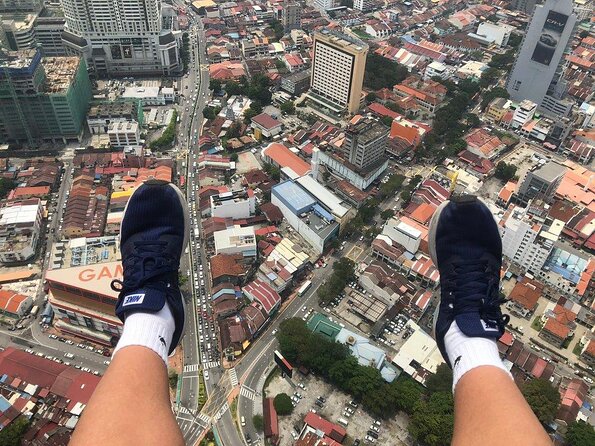 Penang Rainbow Skywalk at The Top Komtar Observation Deck Tickets - Walking the glass Rainbow Skywalk
