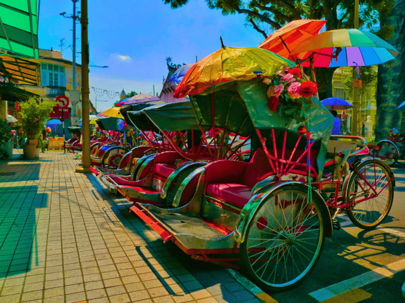 Penang: Trishaw Ride and Hawker Center Food Tour - The Nine Emperor Gods Festival edition