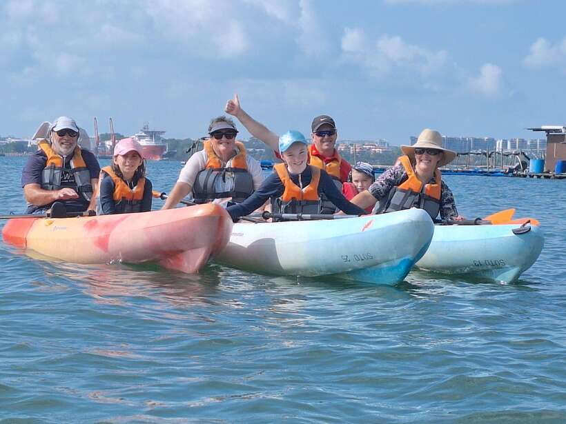 Round Ketam Kayaking at Pulau Ubin - Launching into three hours of sea kayaking