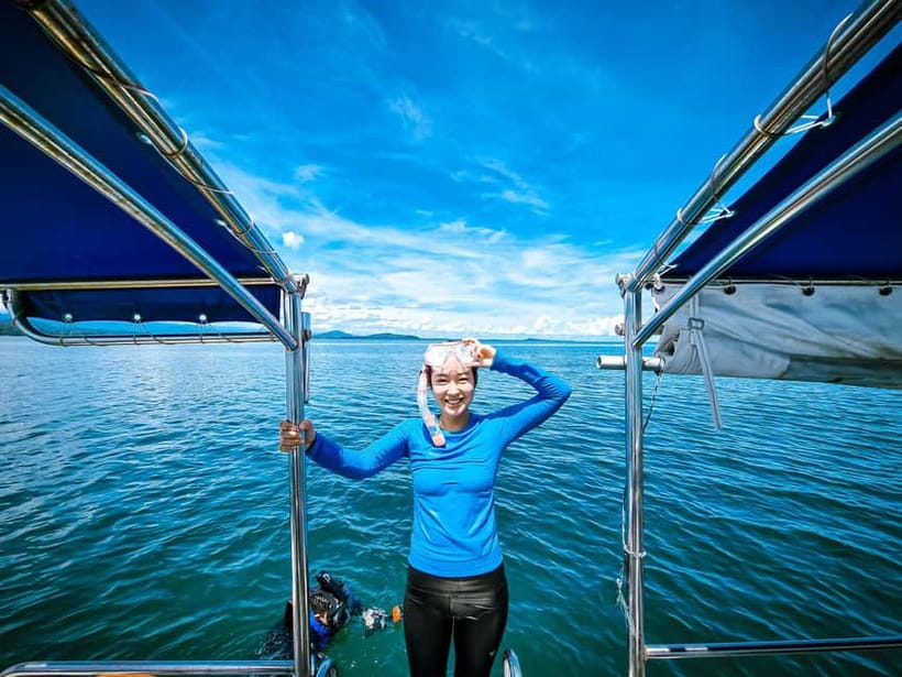 Sabah: Ara Dinawan Island - Snorkeling for 90 minutes: pretty water, uneven reef quality