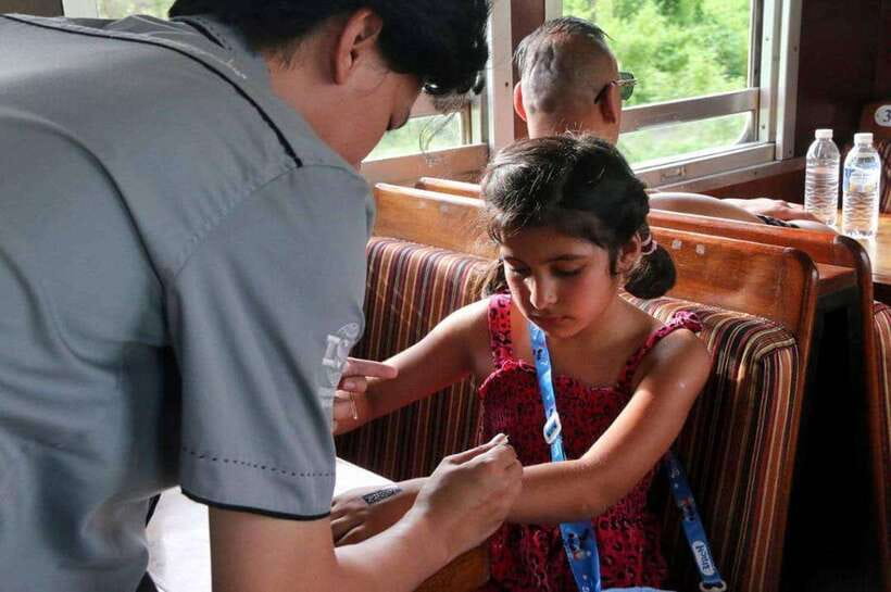 Sabah: Benoni Sunset Train Tour - Henna on a moving train
