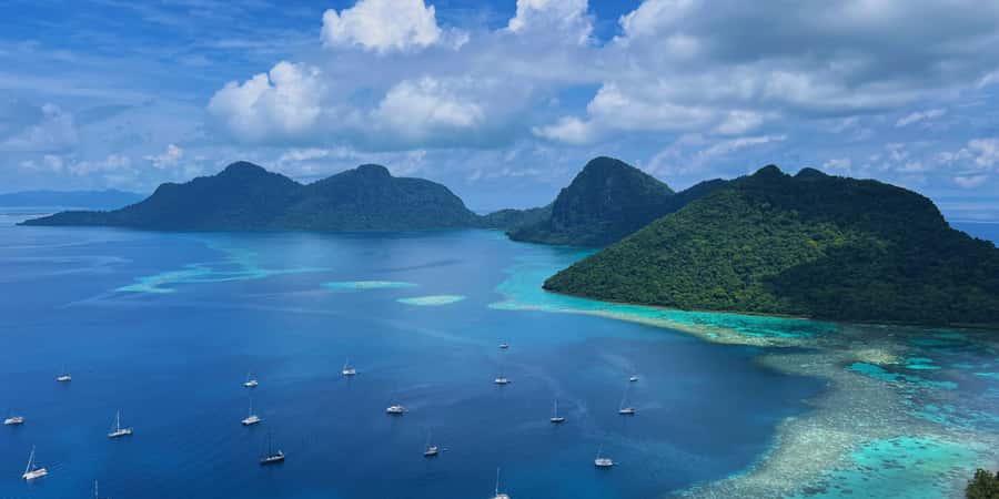 Semporna : Island Hopping Semporna Adventure - Bohey Dulang: the reward comes after the climb