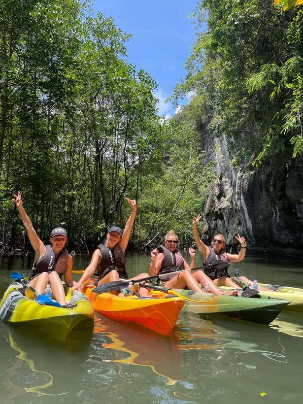 Small Group, Big Heart: Kilim Karst Mangrove Kayak Adventure - Lunch at the floating fish farm hub