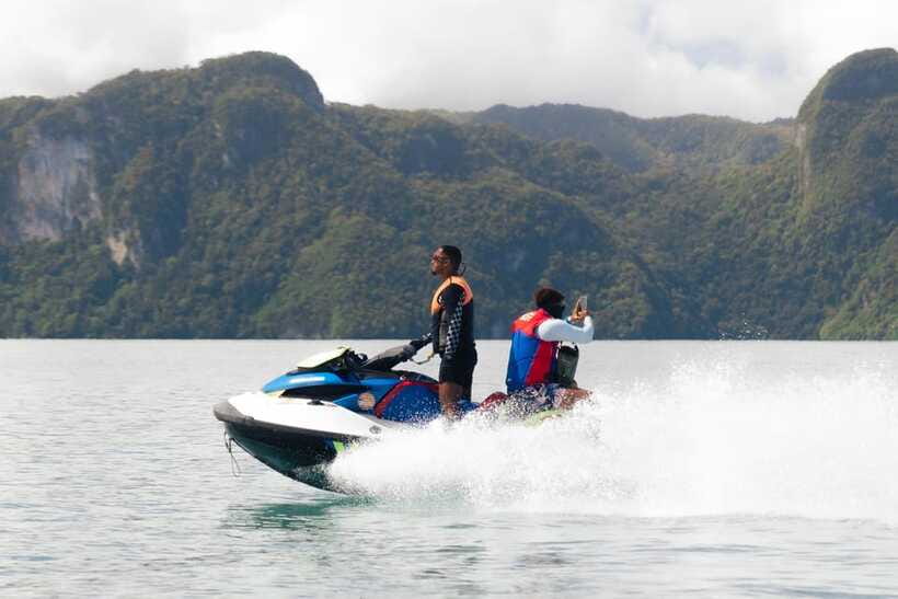 Supreme Jet Ski Package – Premium Private Langkawi Adventure - Swimming at a private beach and the island stops